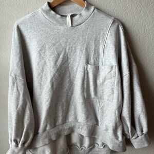 Nap Loungewear High Neck Grey Sweatshirt Size M